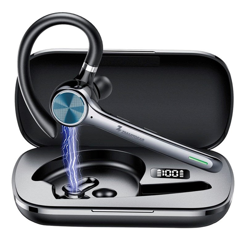 Zmartgear Single In-Ear Bluetooth Headset m. Støyreduksjon - Grå