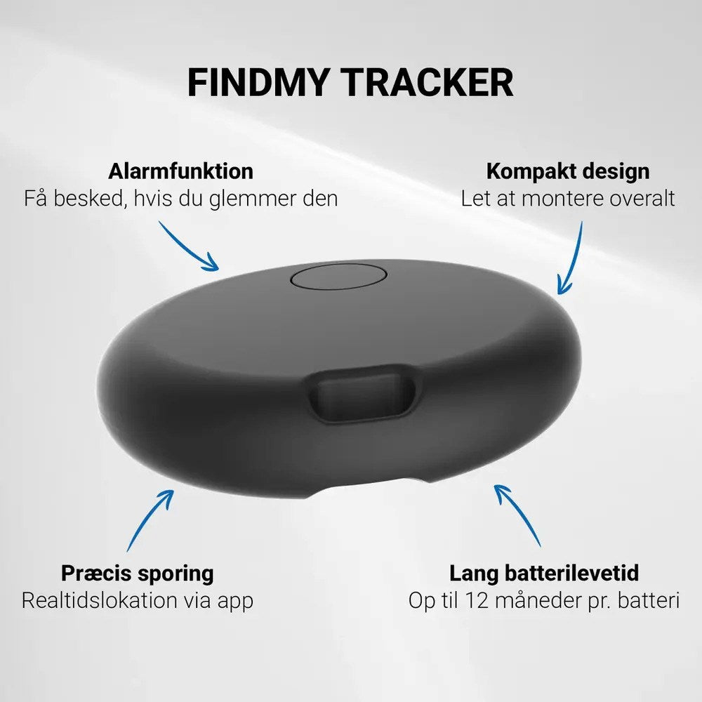 Zmartgear Bluetooth GPS-Tracker - Kompatibel med Apple Find My - Svart