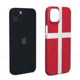 EIDERWOOD iPhone 14 Hard Plast Deksel - Danmarks Flagg