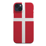 EIDERWOOD iPhone 13 Hard Plast Deksel - Danmarks Flagg