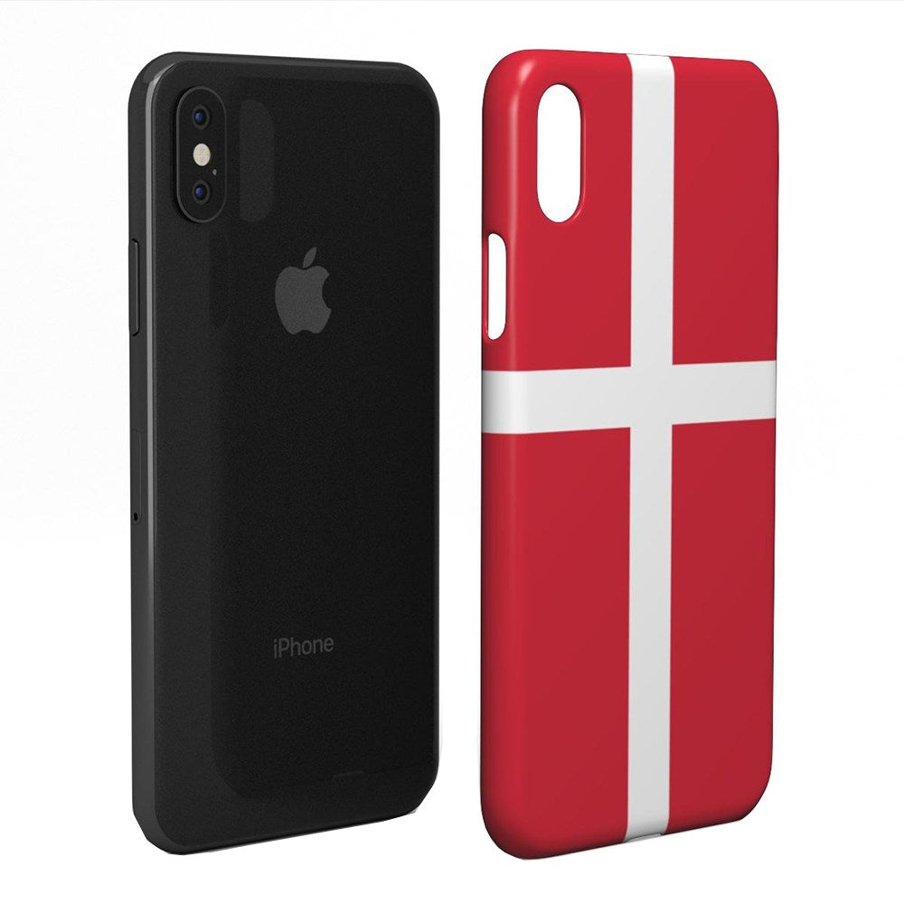 EIDERWOOD iPhone X /Xs Hard Plast Deksel - Danmarks Flagg