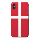 EIDERWOOD iPhone X /Xs Hard Plast Deksel - Danmarks Flagg