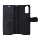 RadiCover Samsung Galaxy S20 - Flipdeksel i Vegansk Skinn med Lommebok - 86% Strålevern - Svart