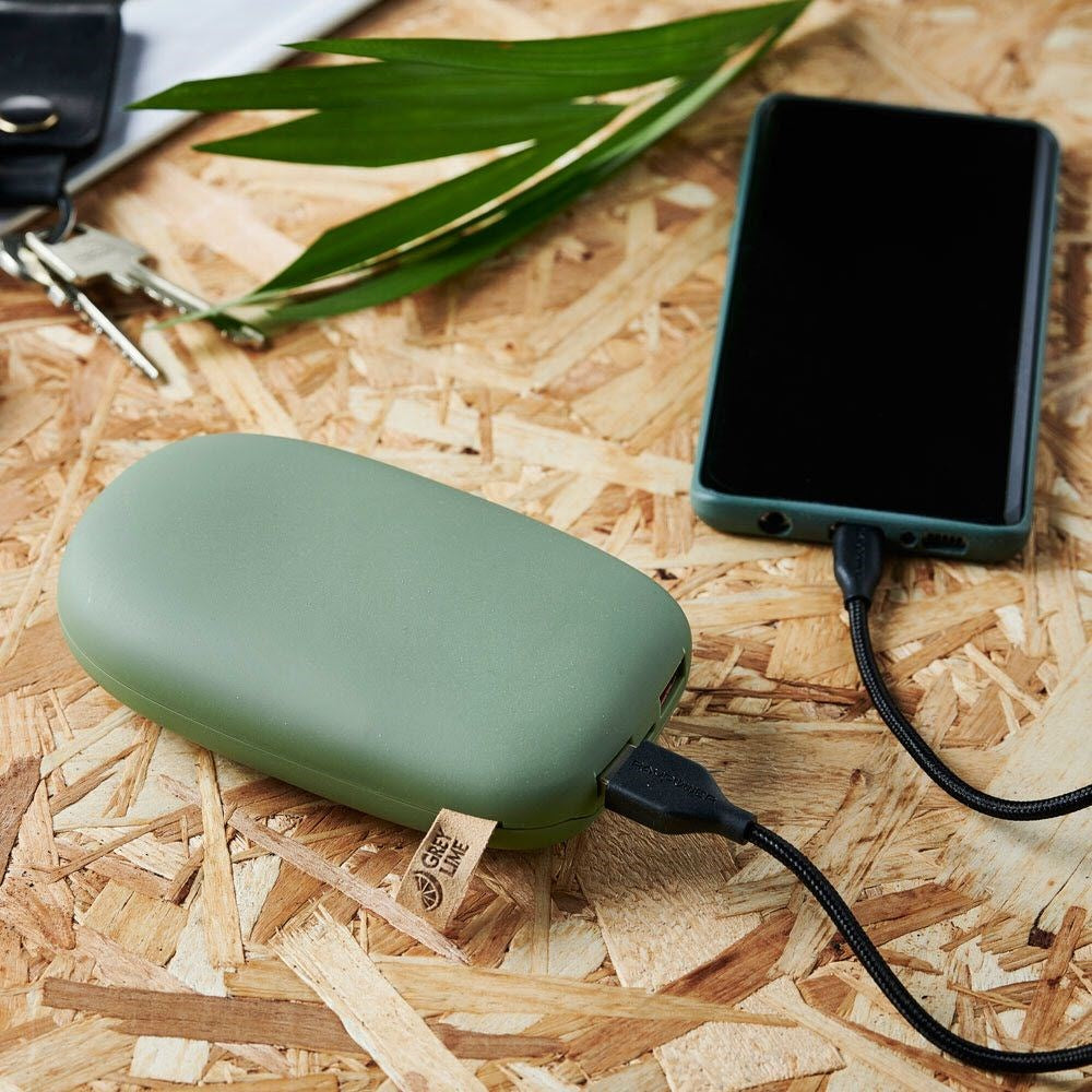 GreyLime 18W Power Stone II 10.400 mAh - PowerBank USB-A & USB-C - Grønn