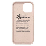 iPhone 13 Mini GreyLime 100% Biodegradable Deksel - Peach