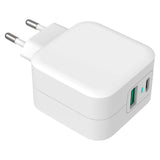 GreyLime 38W PD Vegglader med 1 x USB-C & 1 x USB-A - Hvit
