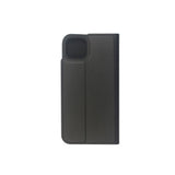 GreenMind iPhone 12 / 12 Pro Kunstskinn Flip Deksel m. Kortholder & Ståfunksjon - Svart