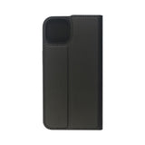 GreenMind iPhone 14 Plus Kunstskinn Flip Deksel m. Kortholder & Ståfunksjon - Svart