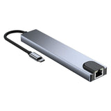Lippa 8-i-1 87W Multiport USB-C Hub - Sølv
