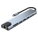 Lippa 8-i-1 87W Multiport USB-C Hub - Sølv