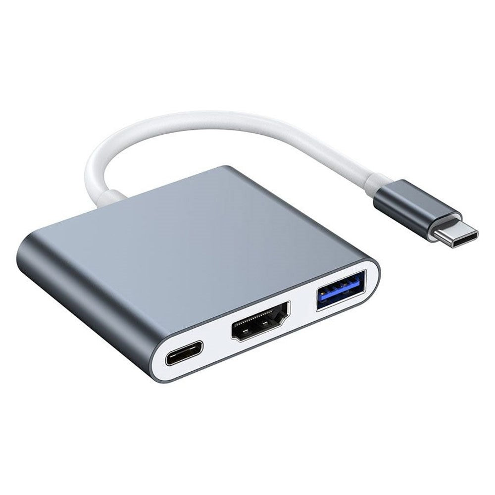 Lippa 3-i-1 60W Multiport USB-C Hub - Sølv