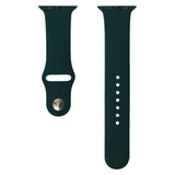 Apple Watch (42/44/SE/45/46/49 mm) Lippa Silikon Stropp – Mørkegrønn