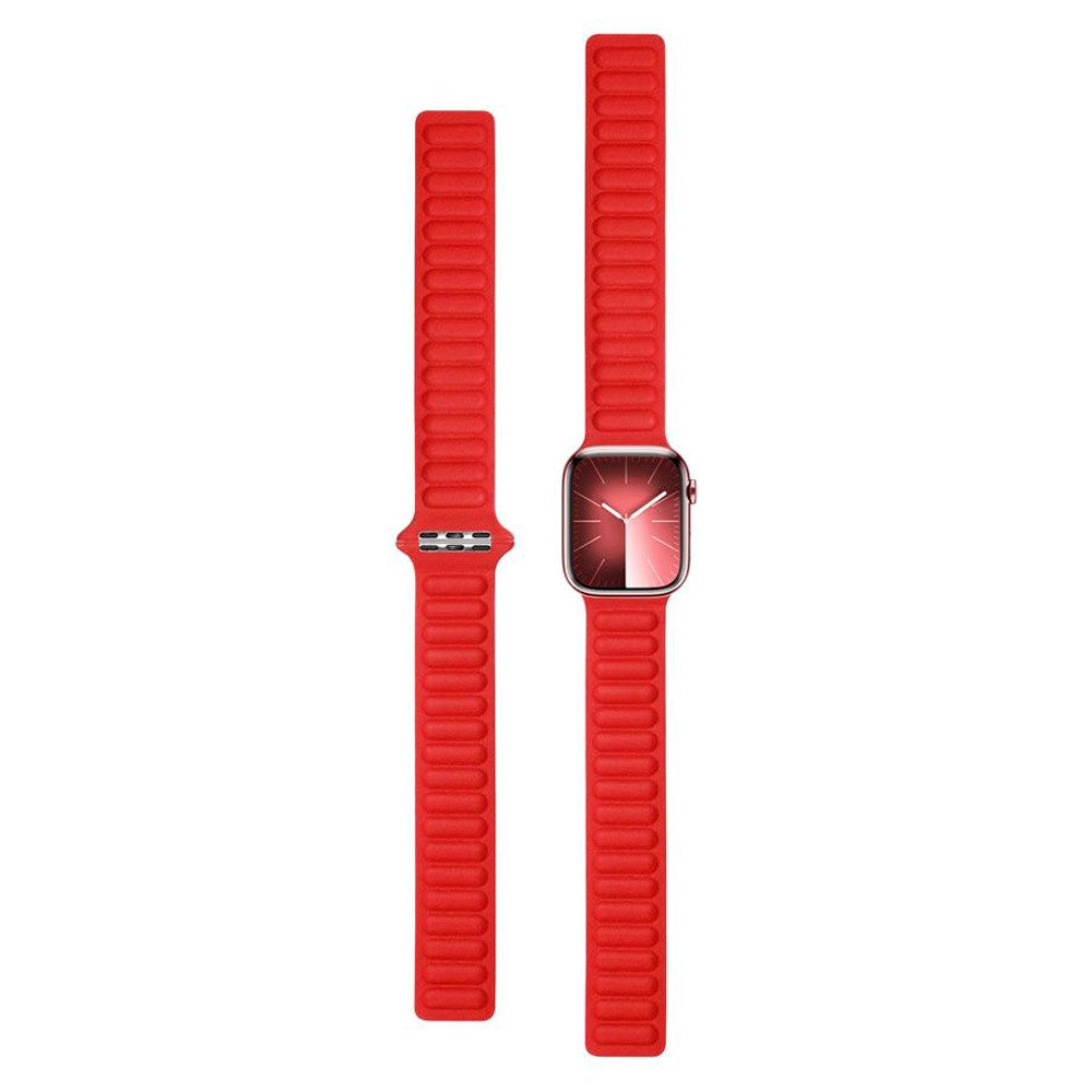 Lippa Apple Watch (38/40/SE/41/42mm) Magnetisk Skinnreim - Rød