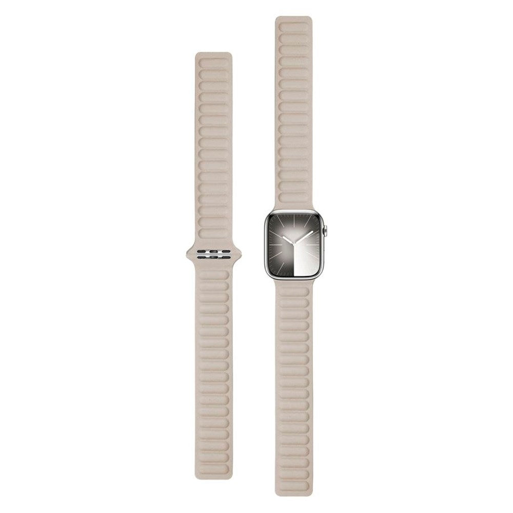 Lippa Apple Watch (38/40/SE/41/42mm) Magnetisk Skinnreim - Beige