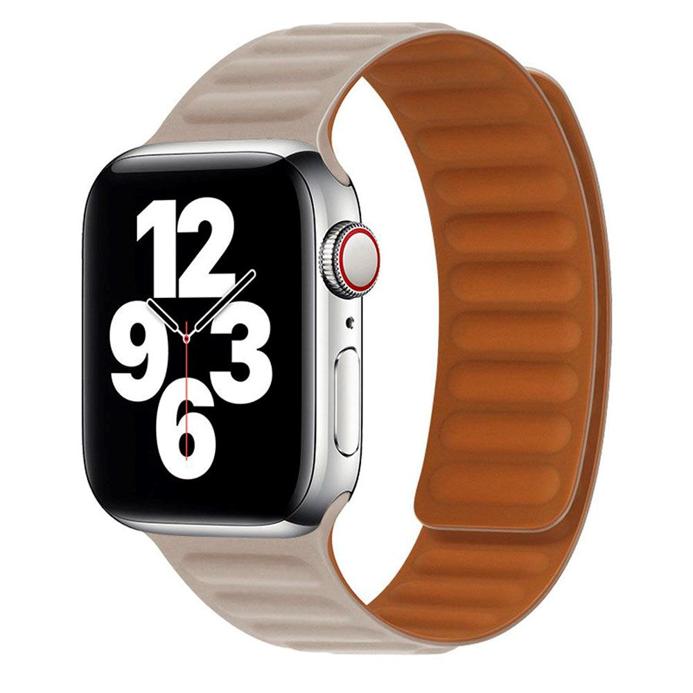 Lippa Apple Watch (38/40/SE/41/42mm) Magnetisk Skinnreim - Beige