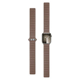 Apple Watch (38/40/SE/41/42mm) Magnetisk Lippa Finewoven Stropp - Brun