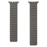 Apple Watch (38/40/SE/41/42mm) Magnetisk Lippa Finewoven Stropp - Grå / Taupe