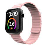 Lippa Apple Watch (42/44/SE/45/46/49mm) Magnetisk Silikonreim - Rosa