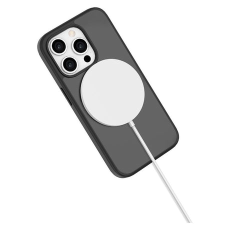 iPhone 15 Pro Lippa Hybrid Plast Deksel med 360 Roterende Kickstand – MagSafe Kompatibelt – Matt / Svart