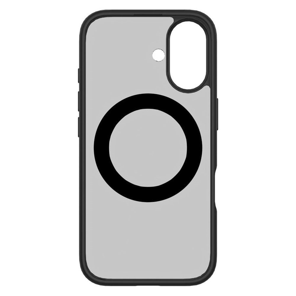 iPhone 16 Lippa Hybrid Plast Deksel med 360 Roterende Kickstand – MagSafe Kompatibelt – Matt / Svart