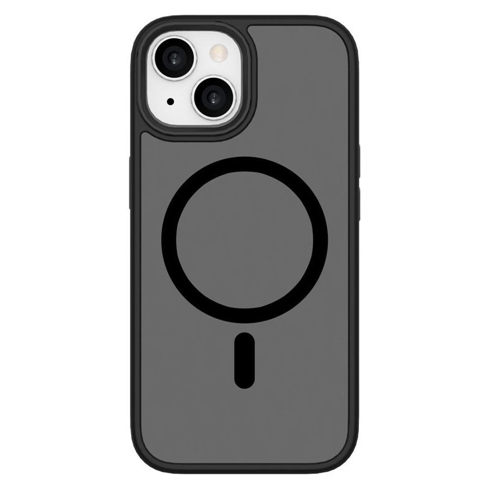 iPhone 15 Lippa Hybrid Plast Deksel – MagSafe Kompatibelt – Matt / Svart
