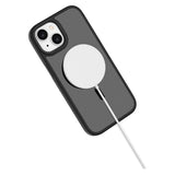 iPhone 15 Lippa Hybrid Plast Deksel – MagSafe Kompatibelt – Matt / Svart