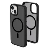 iPhone 15 Lippa Hybrid Plast Deksel – MagSafe Kompatibelt – Matt / Svart