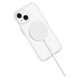 iPhone 15 Lippa Hybrid Plast Deksel – MagSafe Kompatibelt – Gjennomsiktig / Hvit