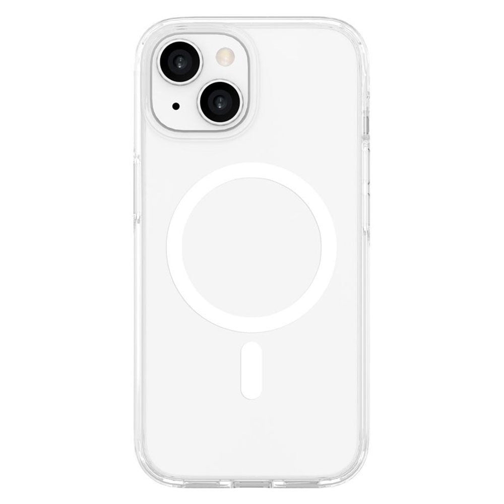 iPhone 15 Lippa Hybrid Plast Deksel – MagSafe Kompatibelt – Gjennomsiktig / Hvit