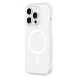 iPhone 15 Pro Lippa Hybrid Plast Deksel – MagSafe Kompatibelt – Gjennomsiktig / Hvit