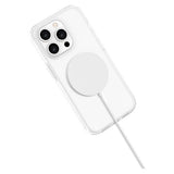 iPhone 15 Pro Lippa Hybrid Plast Deksel – MagSafe Kompatibelt – Gjennomsiktig / Hvit