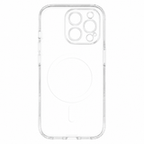 iPhone 15 Pro Lippa Hybrid Plast Deksel – MagSafe Kompatibelt – Gjennomsiktig / Hvit