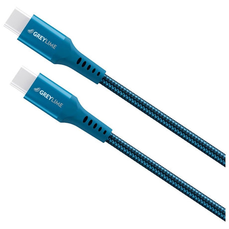 GreyLime 60W Flettet USB-C til USB-C Kabel 3 meter - Blå