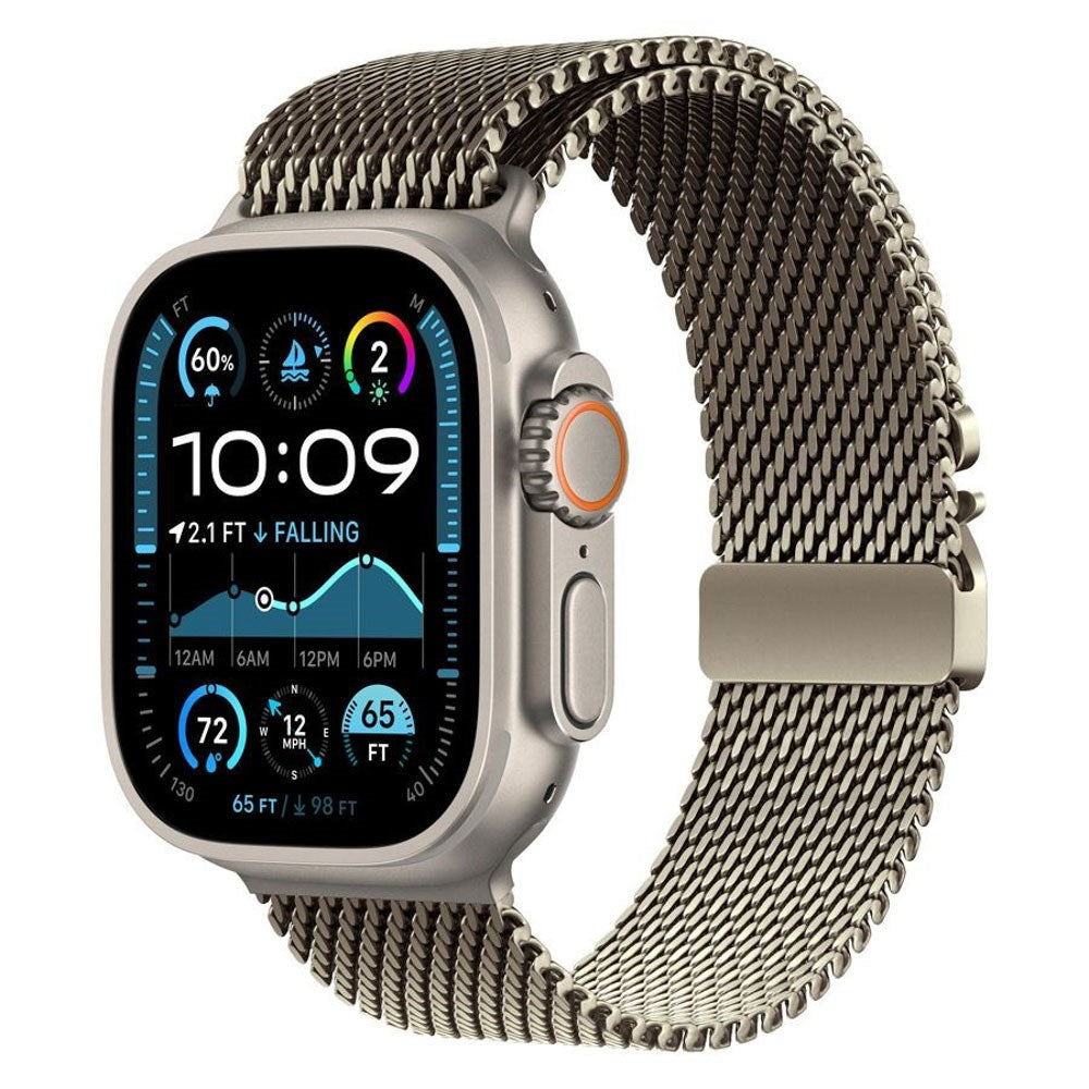 Apple Watch (38/40/SE/41/42 mm) Lippa Rustfritt Stålstropp med Lås – Gull