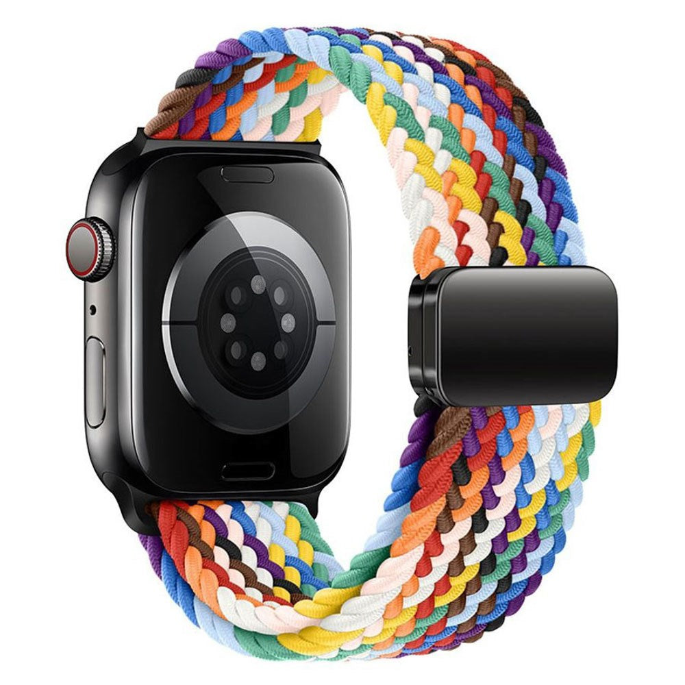 Apple Watch (38/40/SE/41/42 mm) Lippa Nylonstropp med Magnetlås – Flerfarget