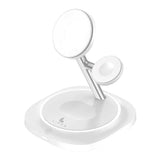 Lippa 3-i-1 Trådløs Lader med 15W & USB-C – MagSafe / Qi-kompatibel – Hvit
