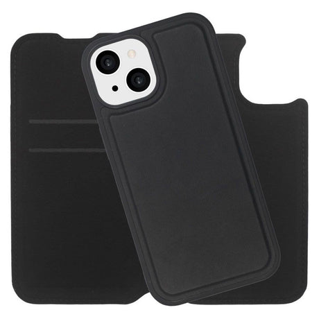 iPhone 15 Lippa 2-i-1 Wallet Flip Deksel - Svart