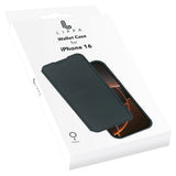 iPhone 16 Lippa 2-i-1 Wallet Flip Deksel - Svart