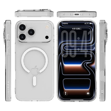 iPhone 17 Pro Max Lippa Fleksibelt Plast Deksel - MagSafe Kompatibel - Gjennomsiktig