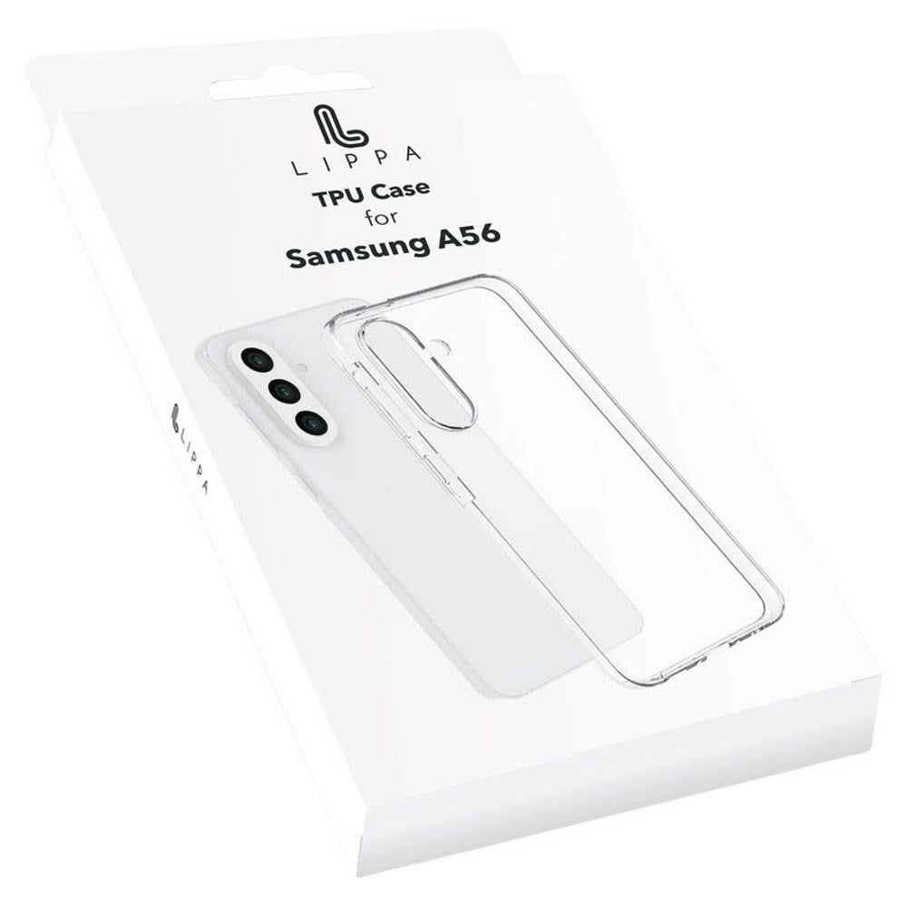 Samsung Galaxy A56 Lippa Fleksibelt Plast Deksel - Gjennomsiktig