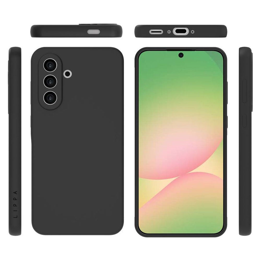 Samsung Galaxy A56 Lippa Silikon Deksel - Svart