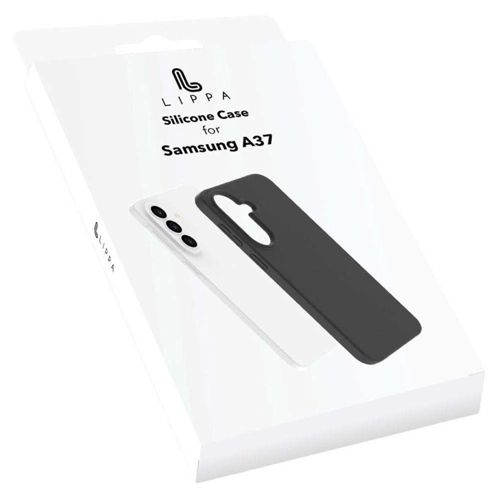 Samsung Galaxy A37 Lippa Silikon Deksel - Svart