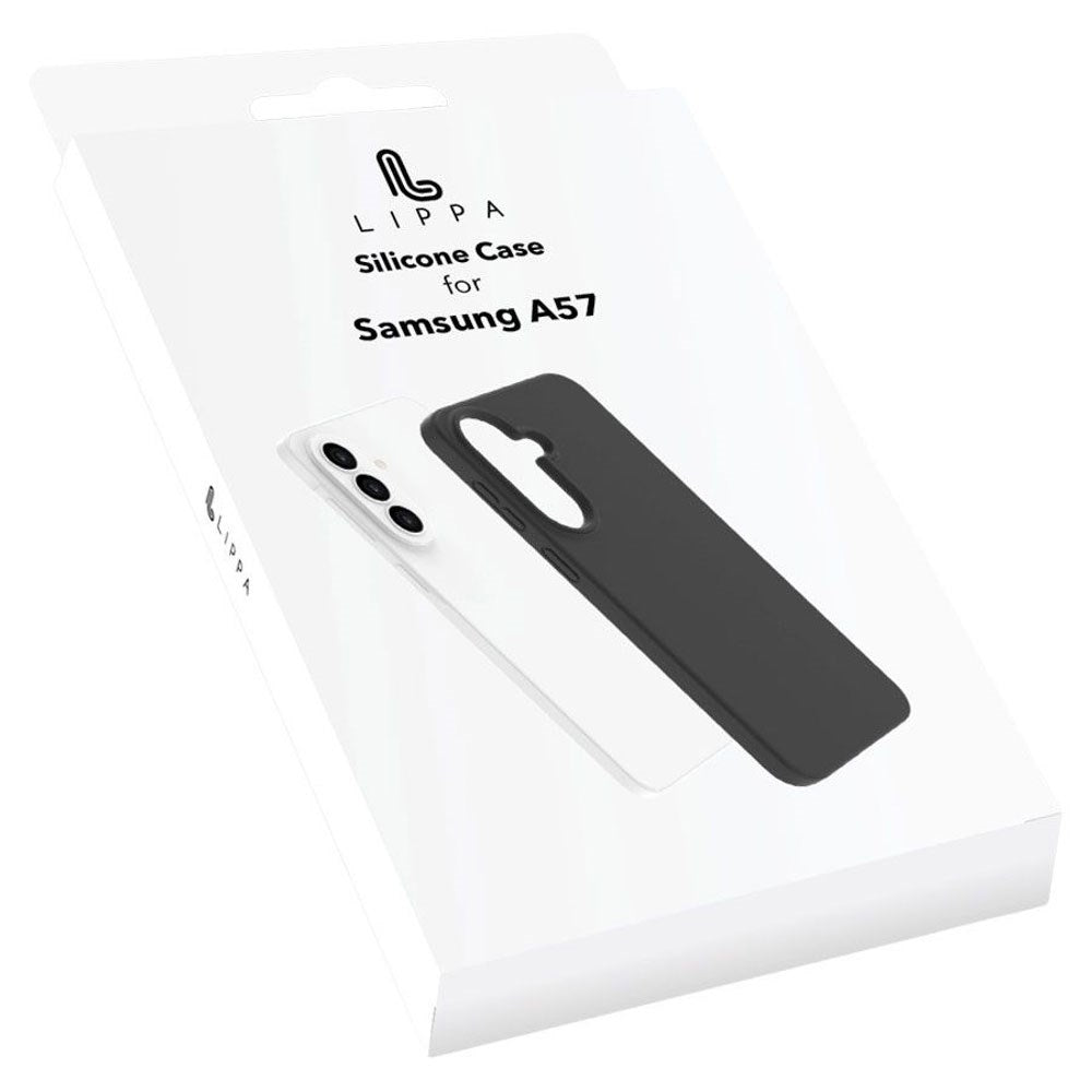 Samsung Galaxy A57 Lippa Silikon Deksel - Svart