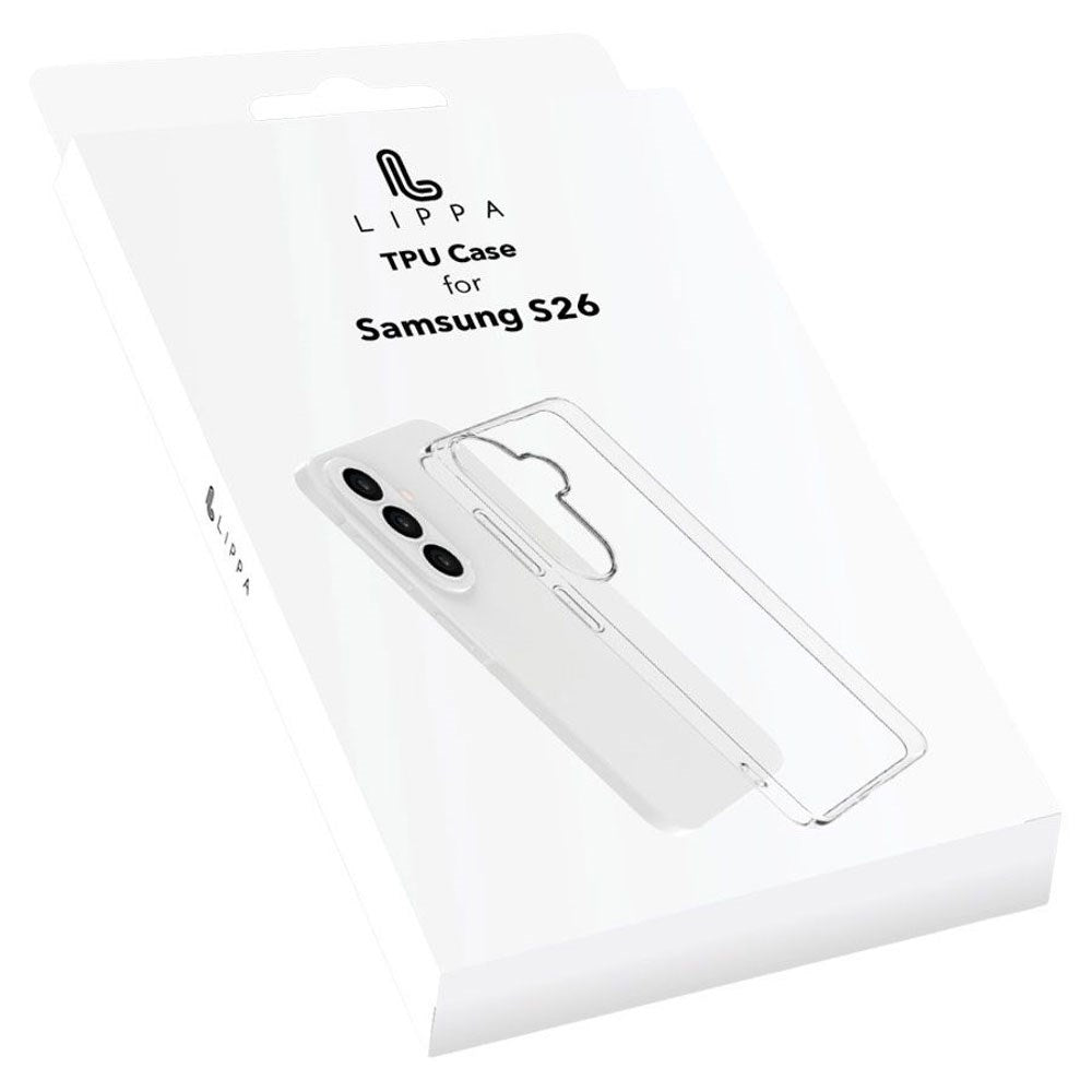 Samsung Galaxy S26 Lippa Fleksibelt Plast Deksel - Gjennomsiktig