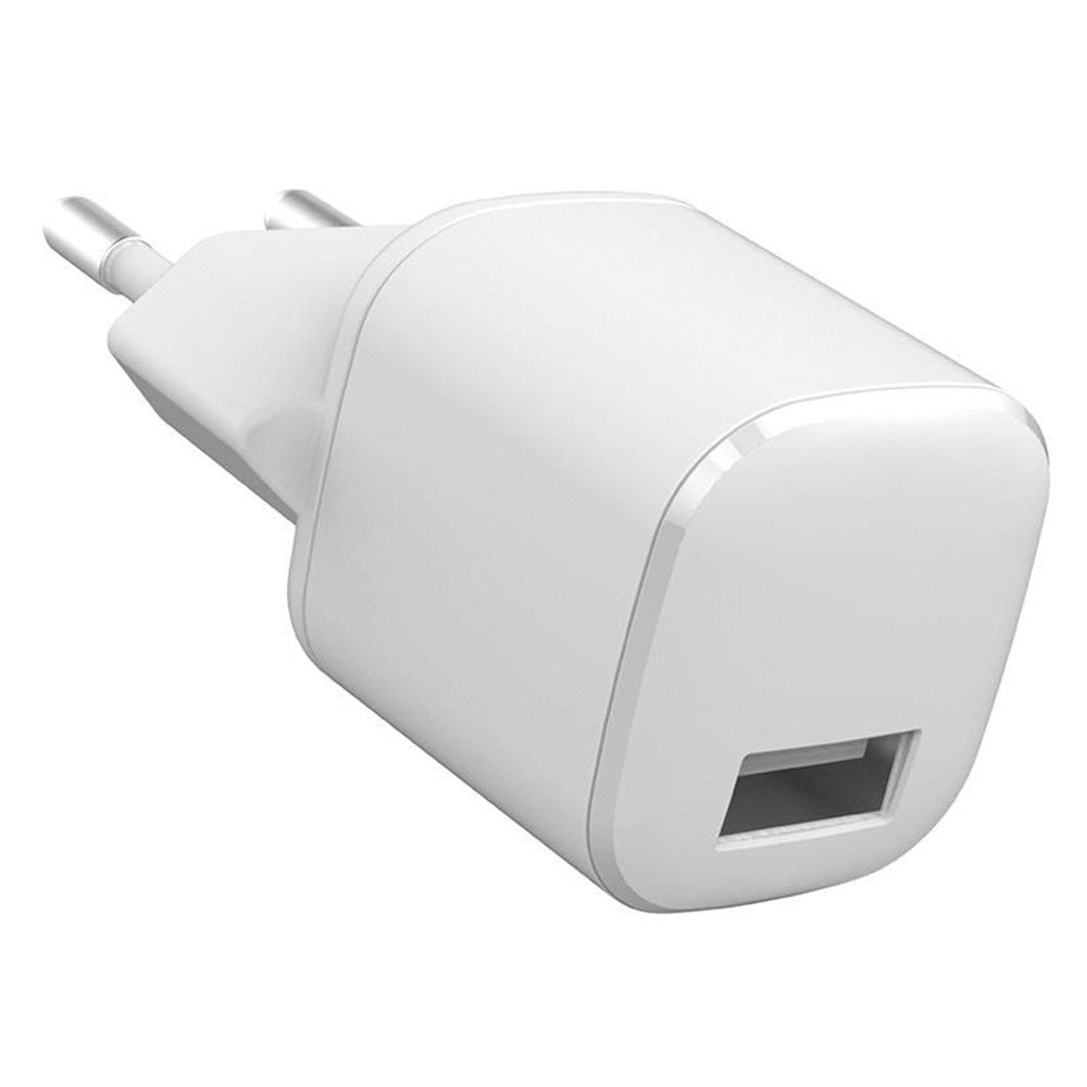 eSTUFF INFINITE 12W USB-A Vegglader - 100 % Resirkulert Plast - Hvit