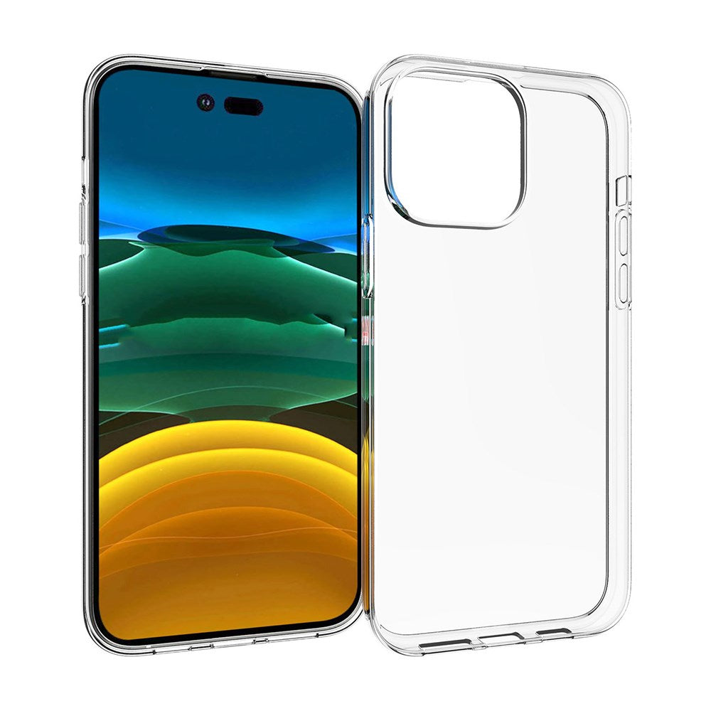 eSTUFF iPhone 14 Pro Max INFINITE VIENNA Fleksibelt Plastdeksel - 100% Resirkulert Plast - Gjennomsiktig