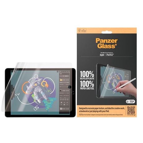 Apple iPad 10.2" (2021/2020/2019) PanzerGlass Graphicpaper Ultra-Wide Fit Skjermbeskyttelse - Gjennomsiktig