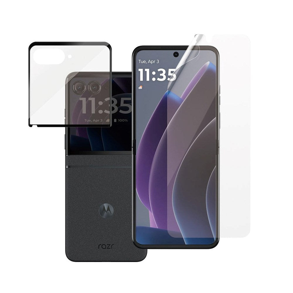 Motorola Razr 50 Ultra 5G PanzerGlass FlipFoldFlex Skjermbeskyttelse - Platinum Strength - Gjennomsiktig