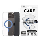 CARE by PanzerGlass iPhone 16 Pro Max Feature Kickstand Deksel - MagSafe Kompatibel - Transparent / Coronet Blue