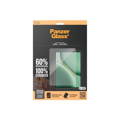 PanzerGlass OnePlus Pad/Pad 2 Ultra-Wide Fit Skjermbeskyttelsesglass - Gjennomsiktig